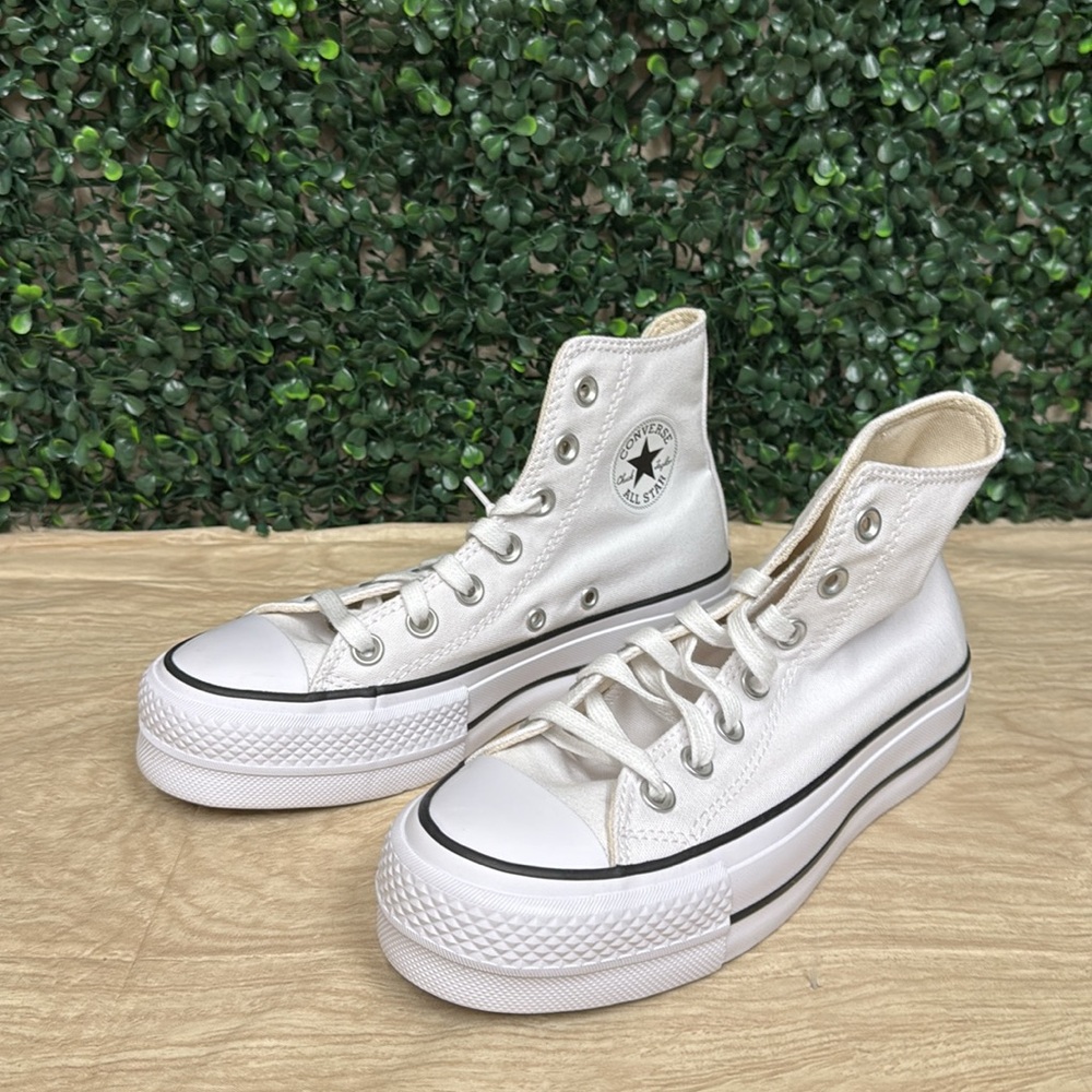 Converse Chuck Taylor All Star Platform White/Black Sneakers - 5